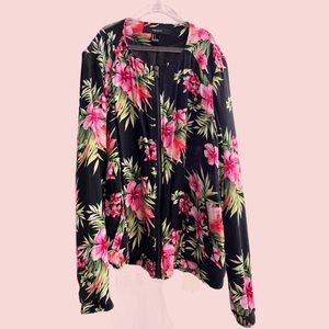 Light Weight Hawaiian Bomber Jacket